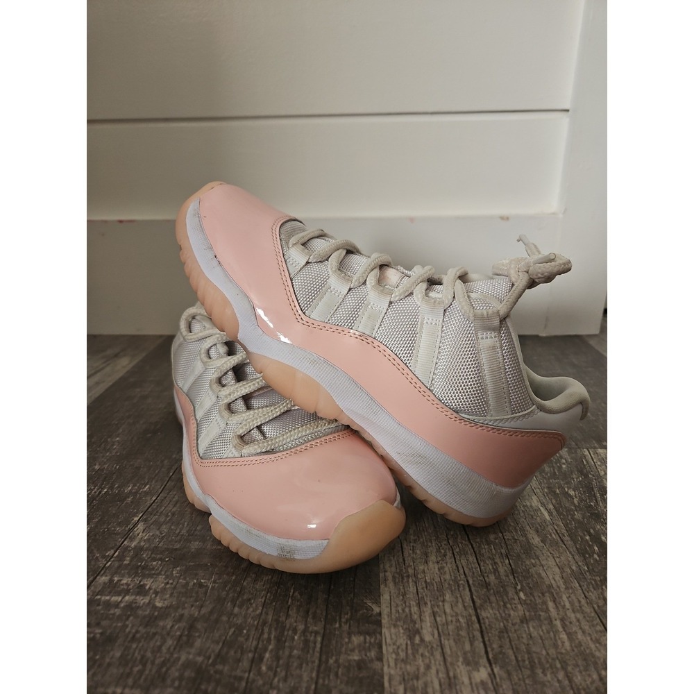 Air Jordan 11 Retro Low Legend Pink White Sneakers AH7860-160 Women's Size 6.5